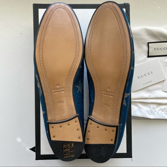 Stunning Gucci Starry Night Blue and Silver Loafer - Picture 6 of 10